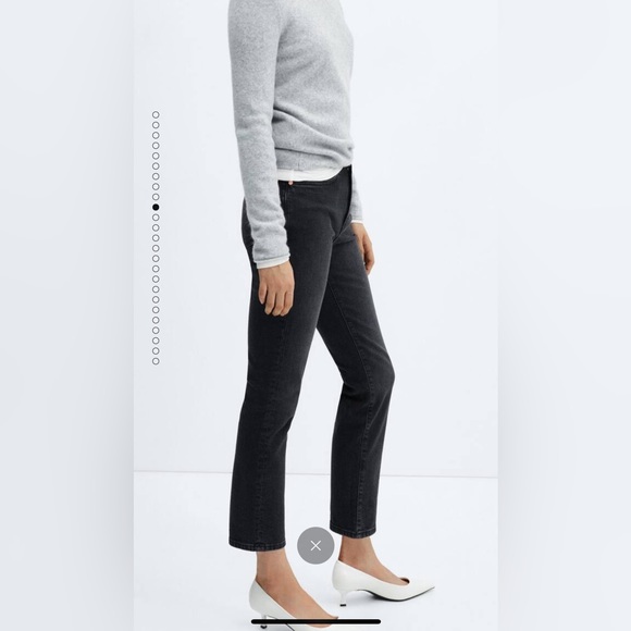 Mango Slim Cropped Jeans NWT - Picture 2 of 4